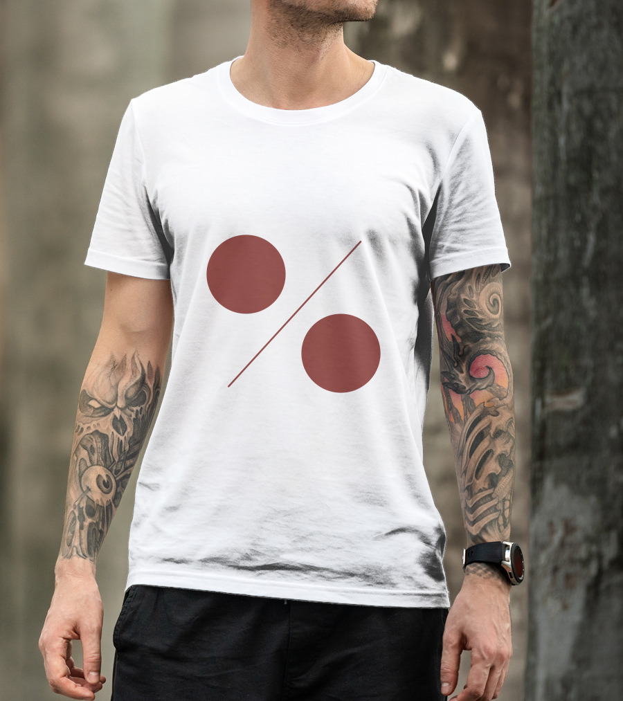 Percent Symbol Minimalist T-Shirt