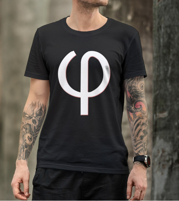 Phi By Numbers Greek Symbol Phi T-Shirt