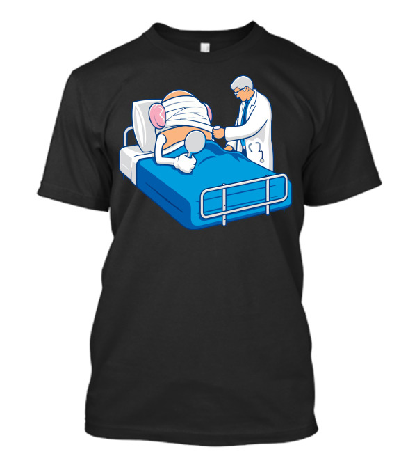 Mr. Potato Head Post-Surgery With Doctor And Magnifying Glass T-Shirt
