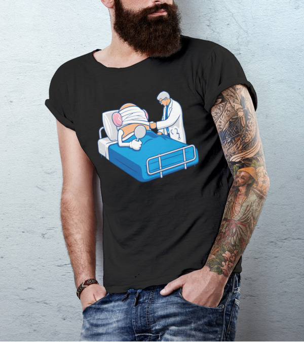 Mr. Potato Head Post-Surgery With Doctor And Magnifying Glass T-Shirt