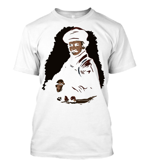 Plumber Holding Pipe Wrench In Classic Rembrandt T-Shirt