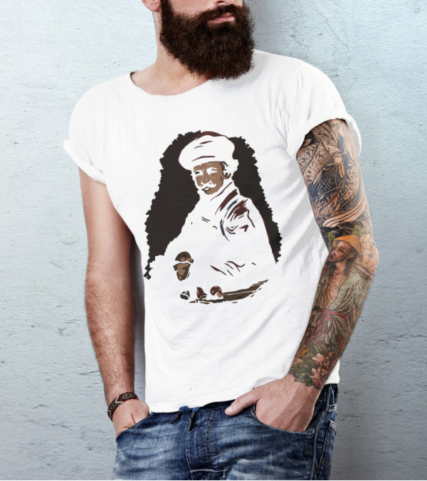 Plumber Holding Pipe Wrench In Classic Rembrandt T-Shirt