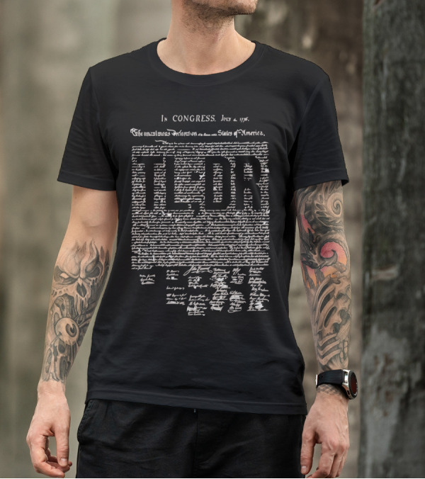 TL;DR Declaration Of Independence Text Overlay Political Illiteracy T-Shirt