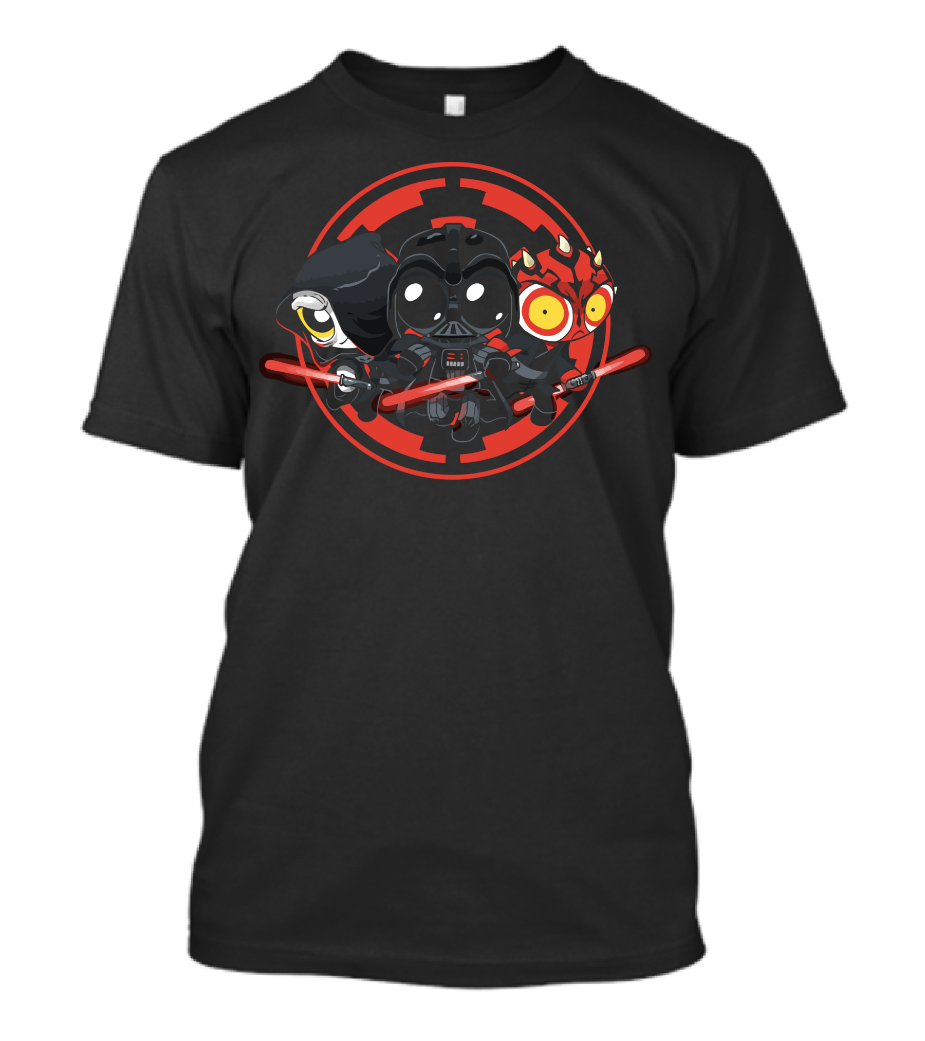 Star Wars Sith Villains Darth Vader Emperor Palpatine Darth Maul T-Shirt