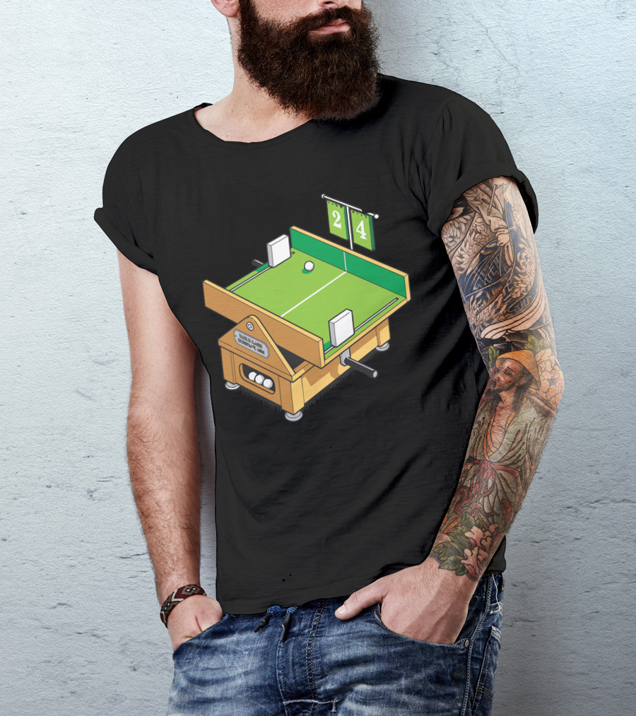 Pre Computers Manual Pong Table Tennis T-Shirt