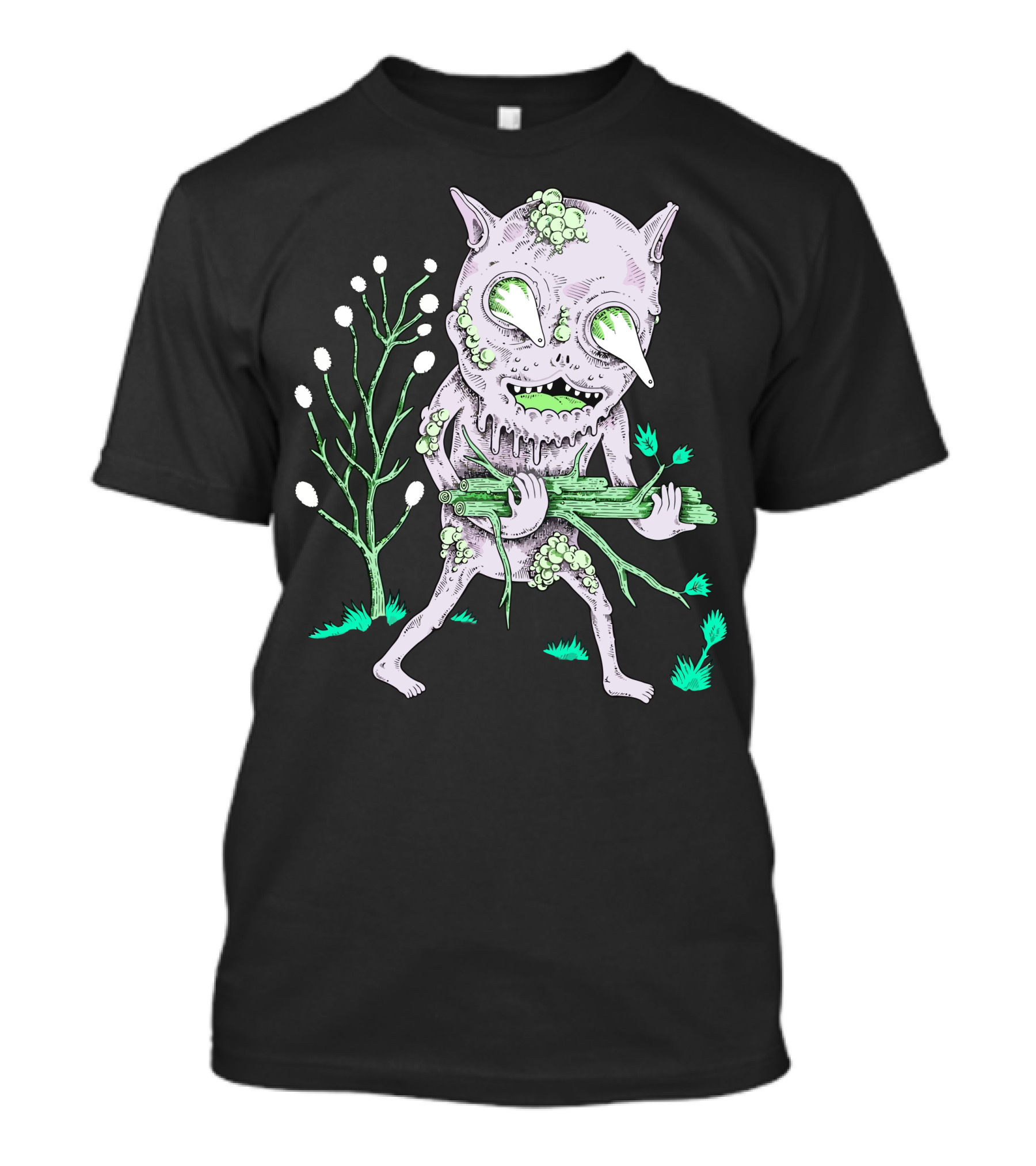 Preparing For The Goblin Fire Creature With Sticks And Tree T-Shirt