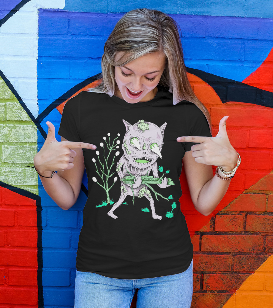 Preparing For The Goblin Fire Creature With Sticks And Tree T-Shirt