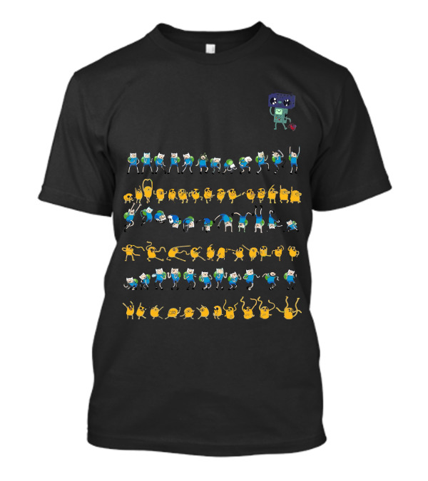 Adventure Time Shakin' With BMO And Dancing Finn And Jake T-Shirt