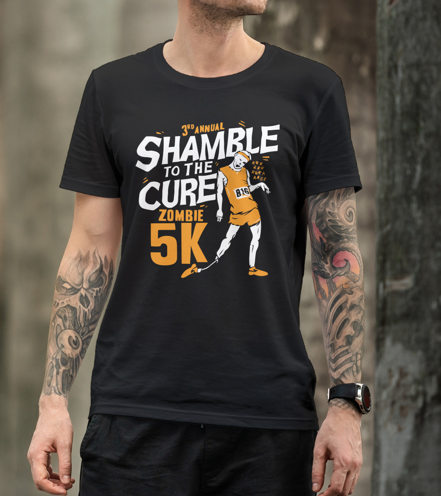 3rd Annual Shamble To The Cure Zombie 5K T-Shirt