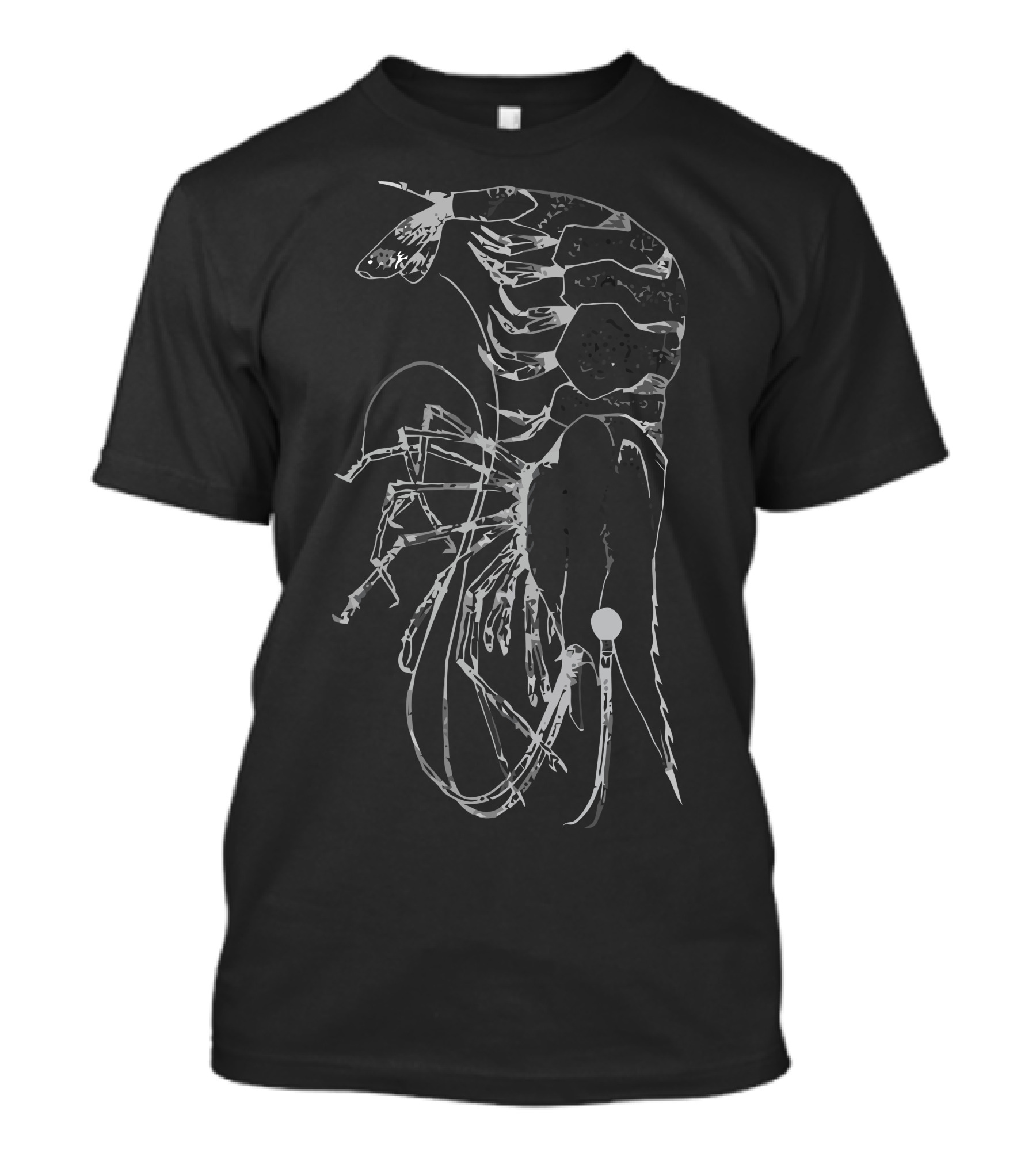 Shrimp Buffet Graphic Emphasis On Crustacean Detail T-Shirt