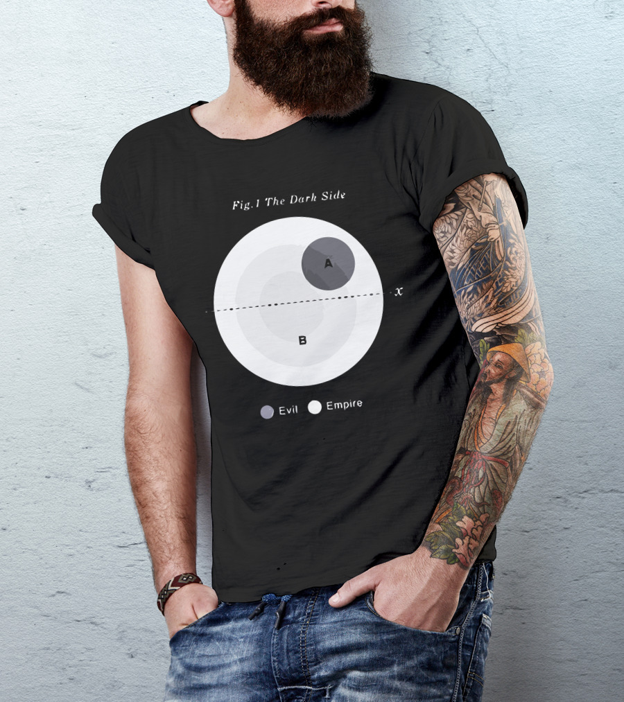 Fig.1 The Dark Side Evil Empire Diagram T-Shirt