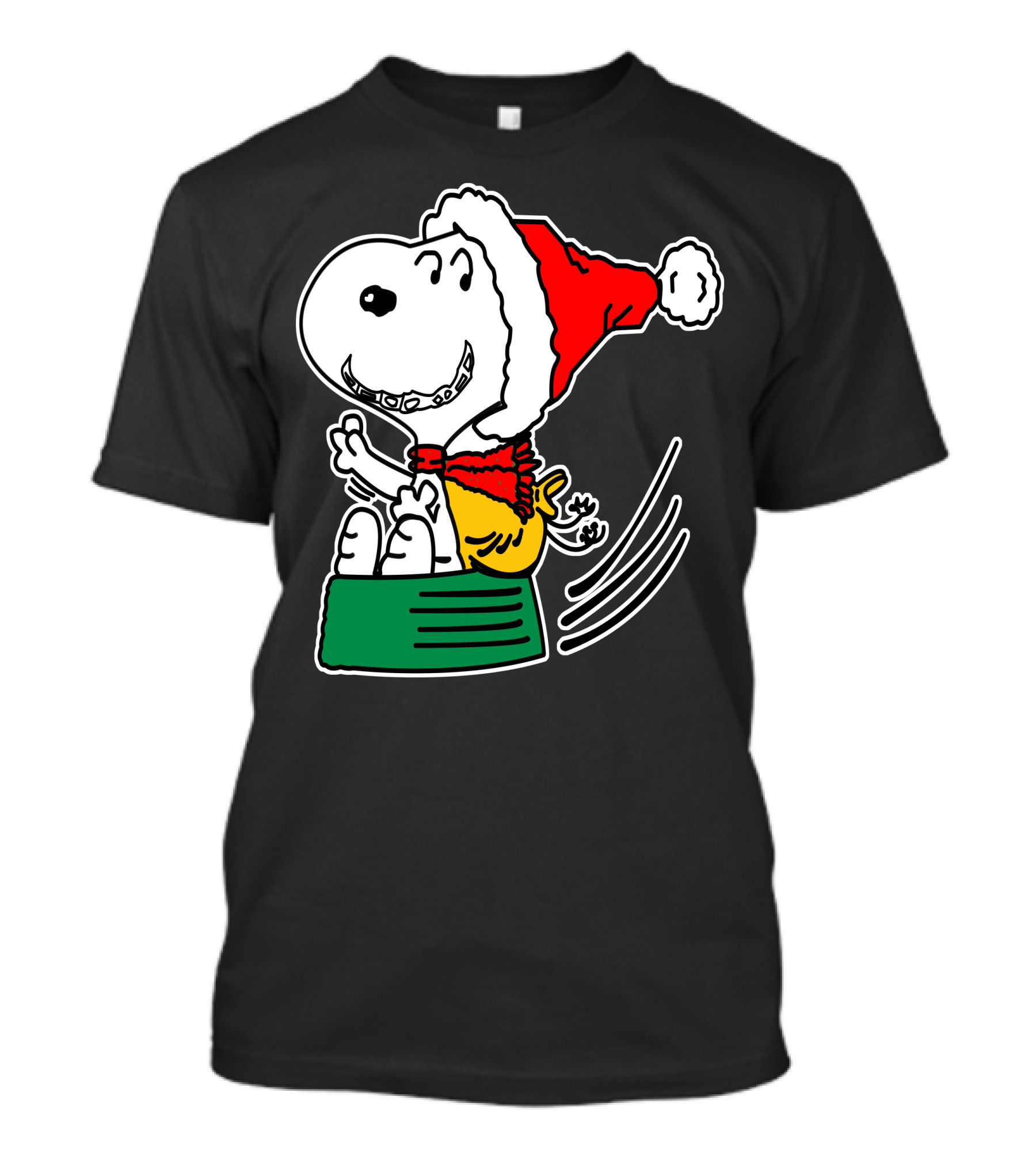 Snoopy Santa Christmas Cheer Peanuts Holiday T-Shirt