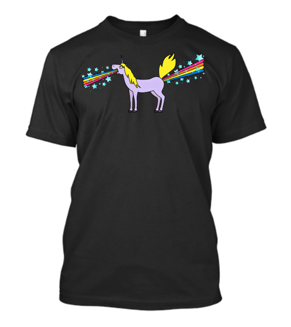 So Full Of Rainbows Unicorn With Stars And Colorful Beams T-Shirt