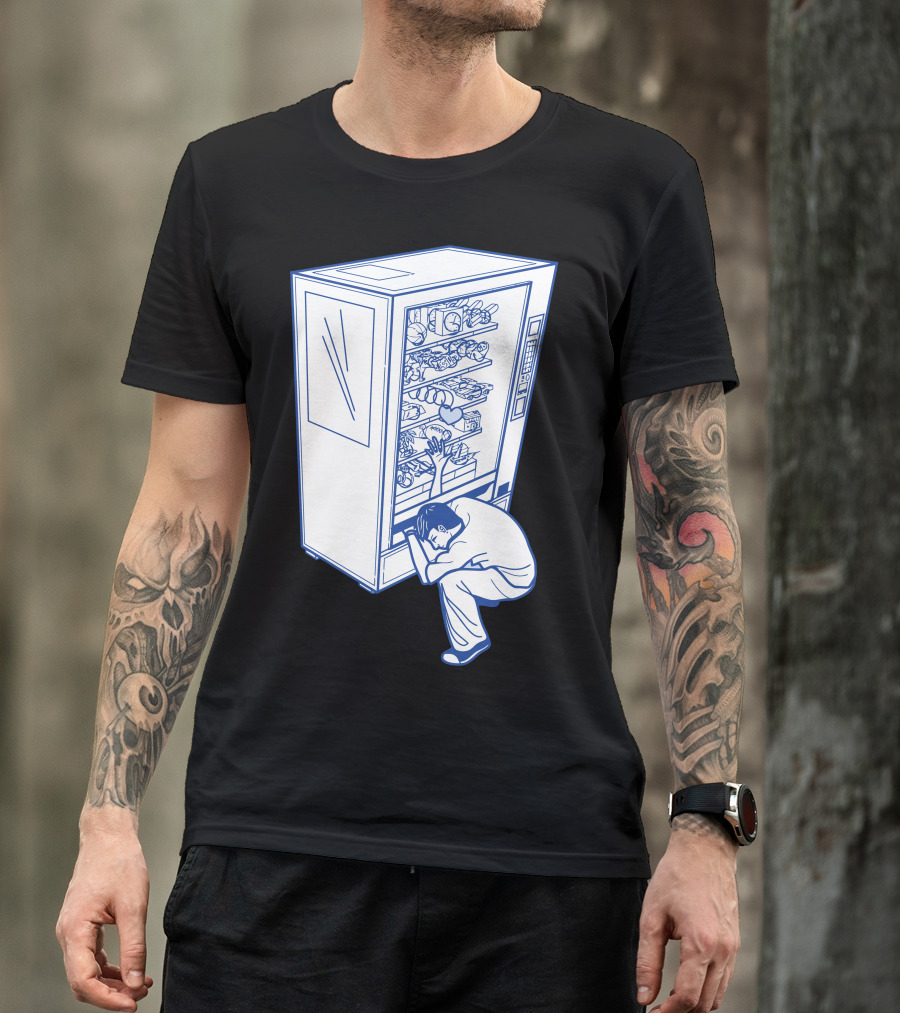 Some Choices Are Just Out Of Reach Man Reaching Into Vending Machine T-Shirt