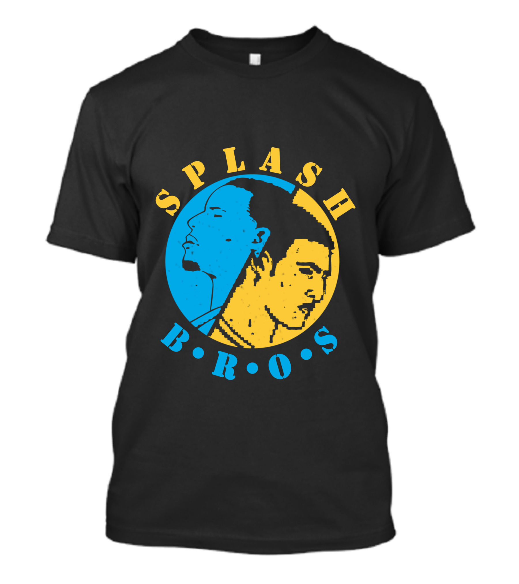 SPLASH BROS Blue And Yellow Circle Duo T-Shirt