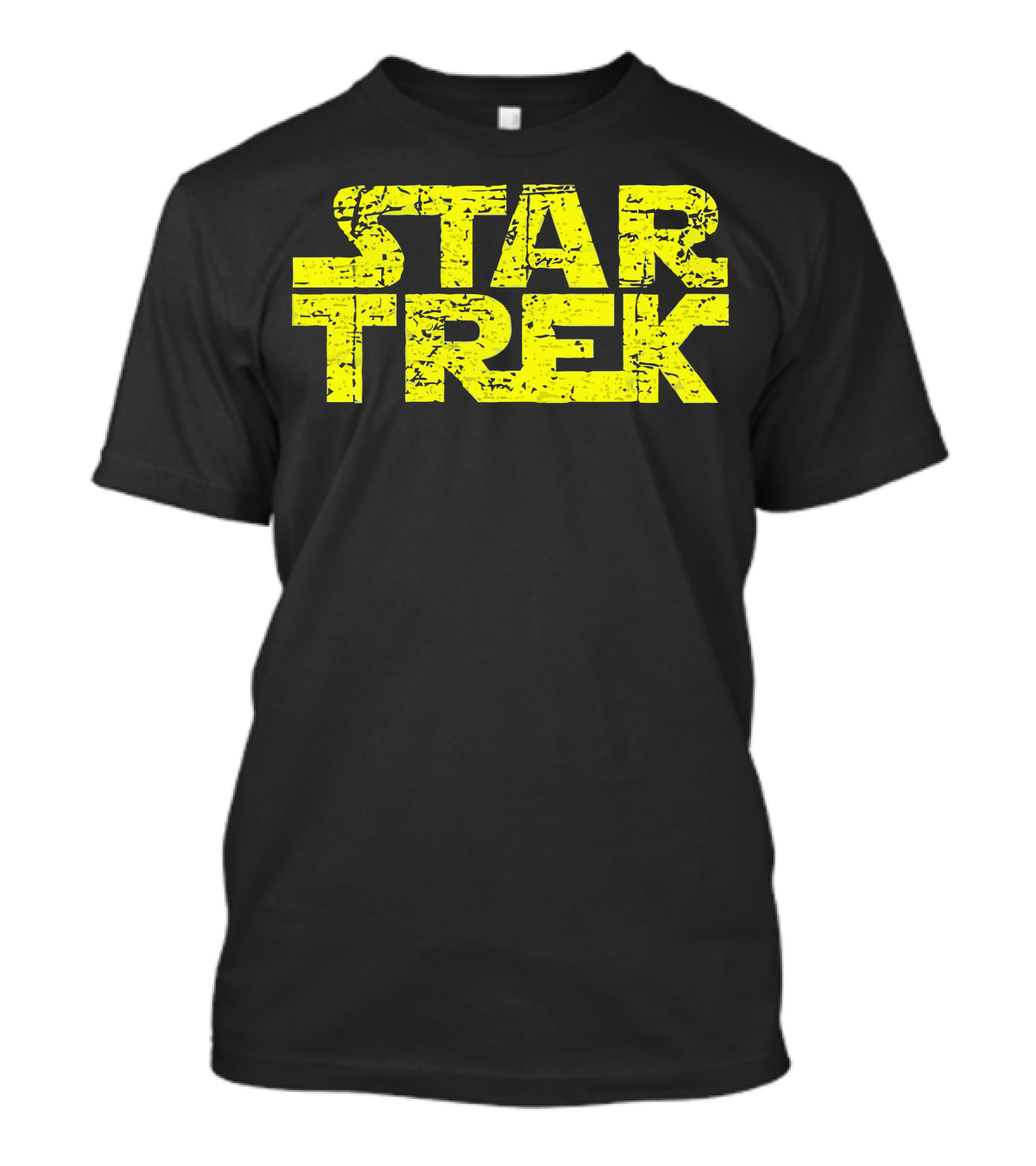 Star Trek Text Yellow T-Shirt