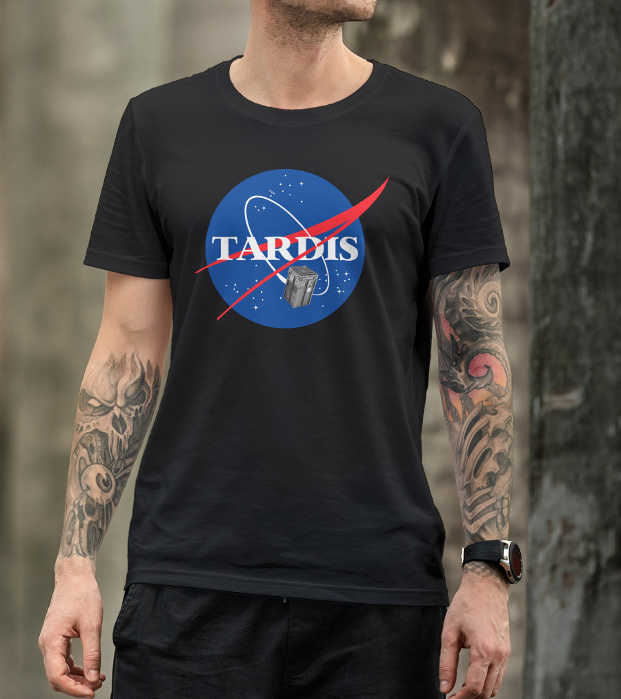Tardis Nasa Parody Dr Who Dalek Space Time Bbc Tenth Doctor T-Shirt