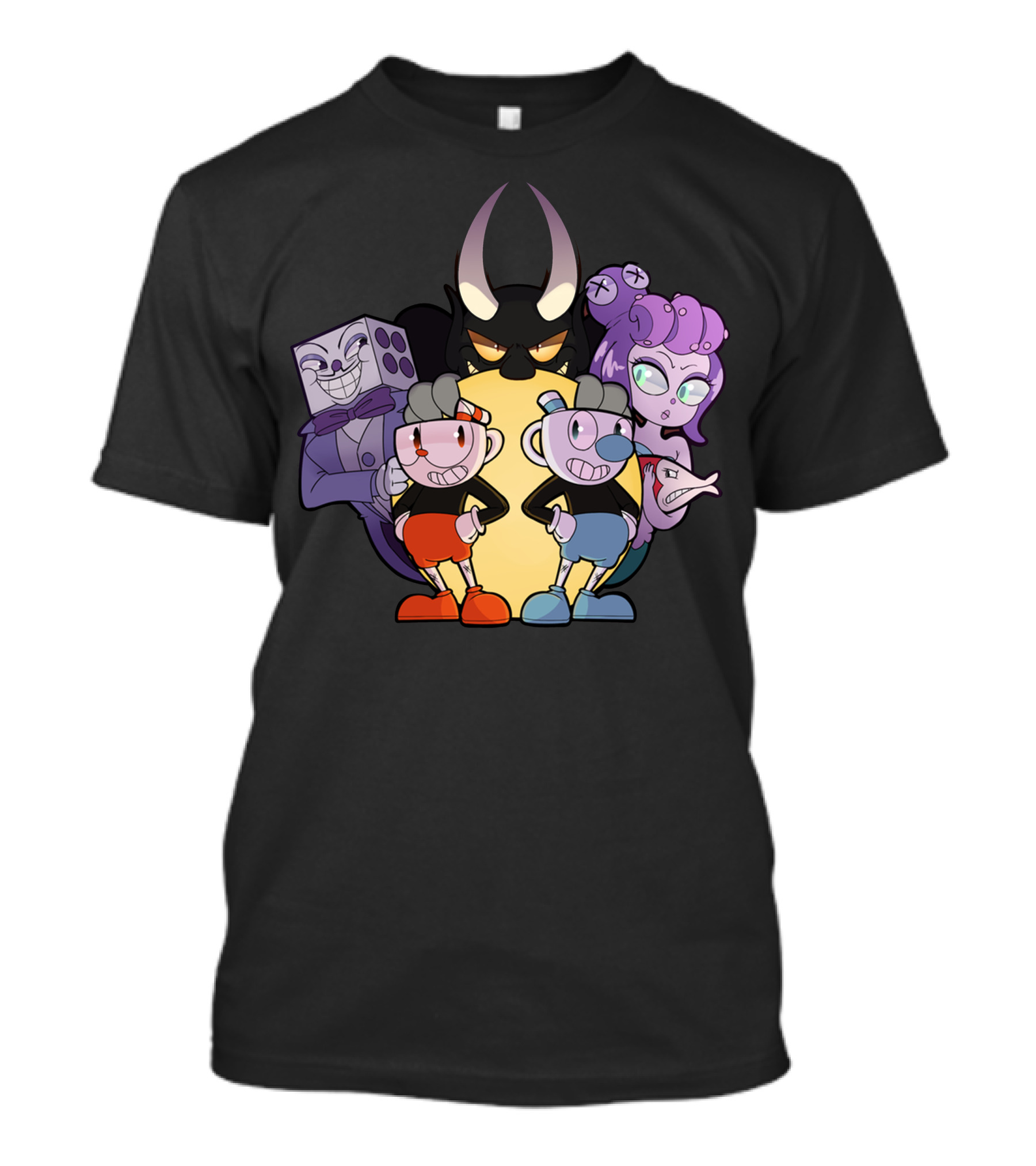 Cuphead Mugman Dice Adventures With Devil And Friends T-Shirt