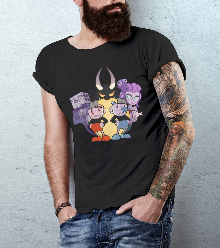 Cuphead Mugman Dice Adventures With Devil And Friends T-Shirt