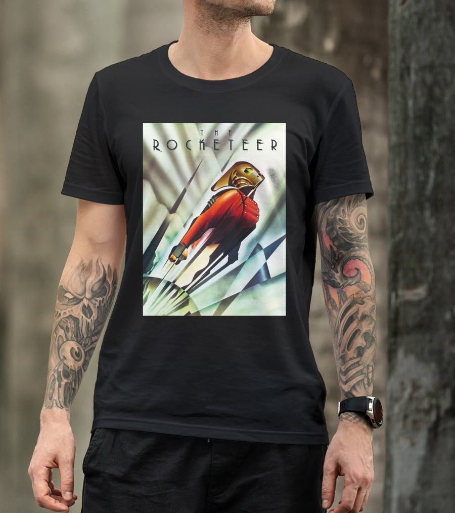 The Rocketeer Classic Movie Stylish Jetpack Adventure T-Shirt