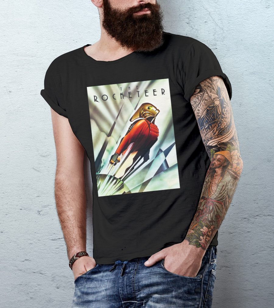 The Rocketeer Classic Movie Stylish Jetpack Adventure T-Shirt