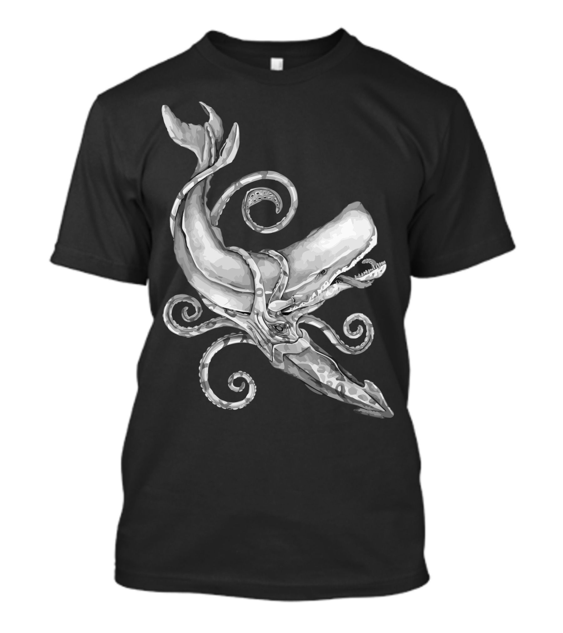 The Squid Vs Whale Showdown T-Shirt