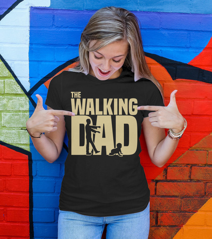 The Walking Dad Zombie Father And Baby Crawl T-Shirt
