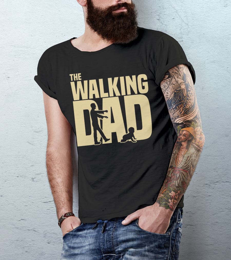 The Walking Dad Zombie Father And Baby Crawl T-Shirt