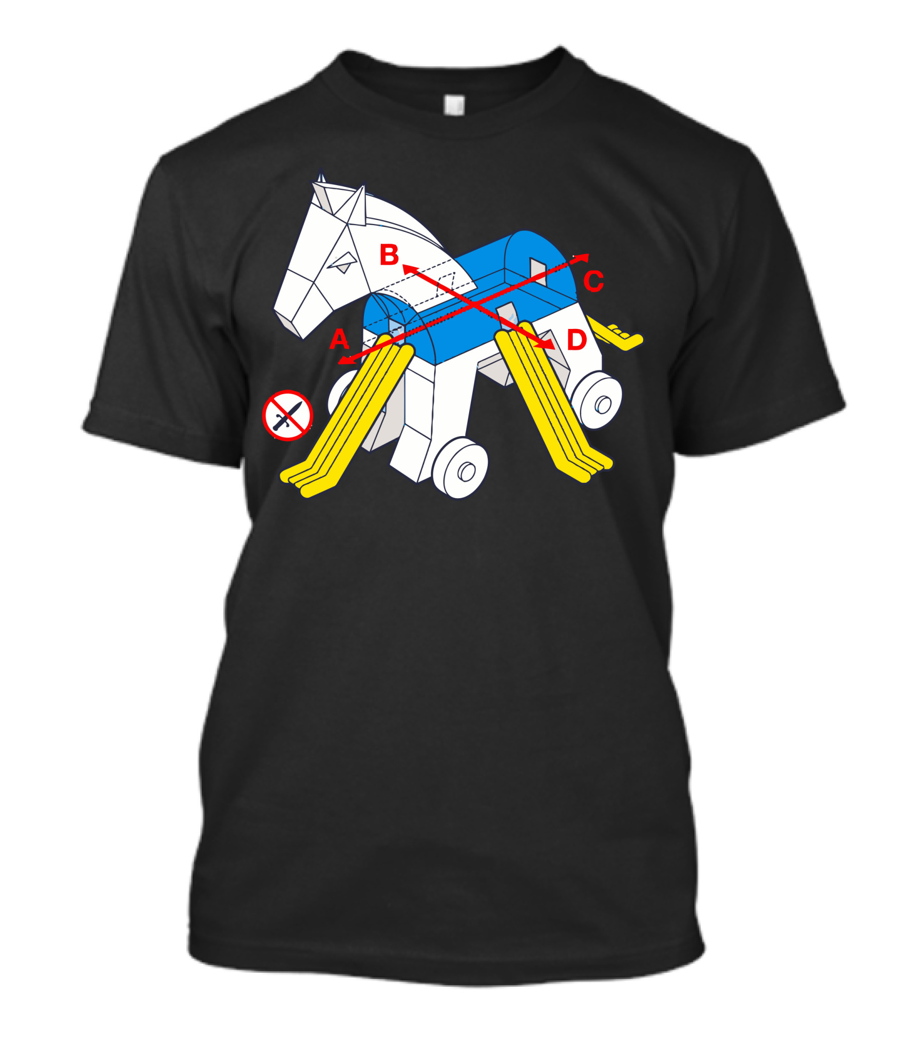 Trojan Safety Assembly Diagram With Instructions And Warnings T-Shirt