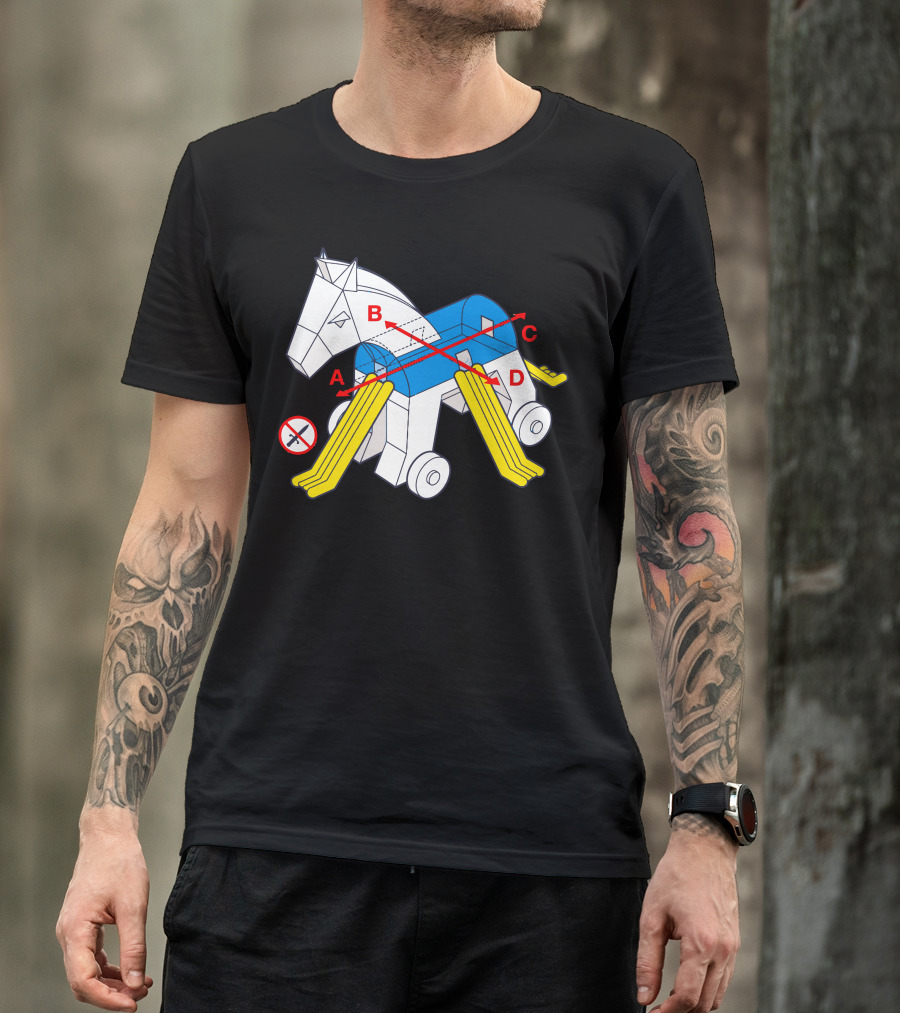 Trojan Safety Assembly Diagram With Instructions And Warnings T-Shirt