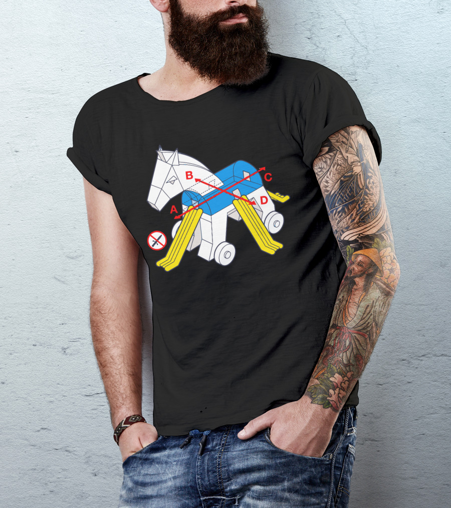 Trojan Safety Assembly Diagram With Instructions And Warnings T-Shirt