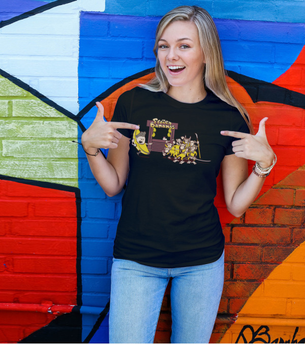 Trouble With Frozen Bananas And Angry Monkeys At The Banana Stand T-Shirt