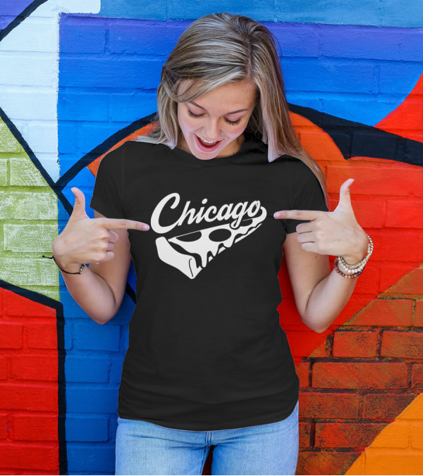 Chicago Deep Dish Pizza Slice T-Shirt