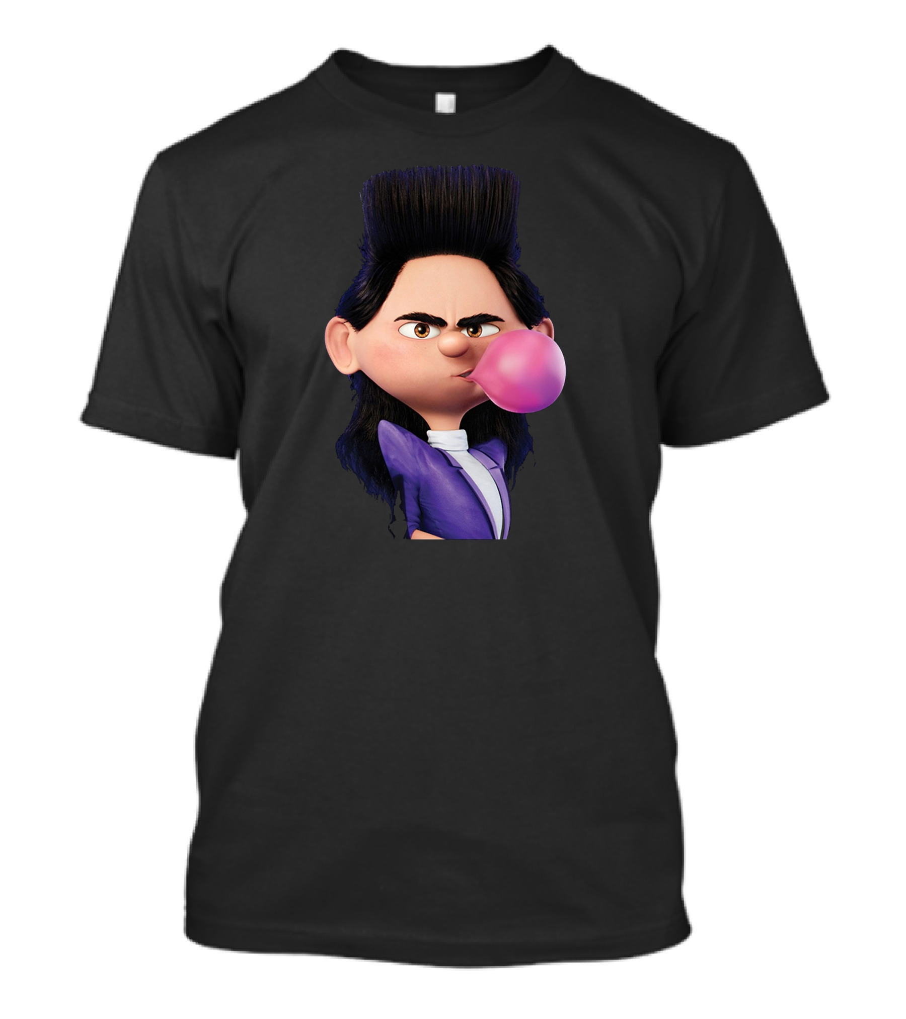 Bratt Bubble Villain Character With Gum T-Shirt