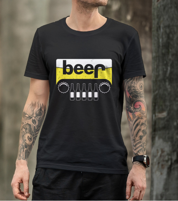 Beer Bottles Cap Offroad Adventure T-Shirt
