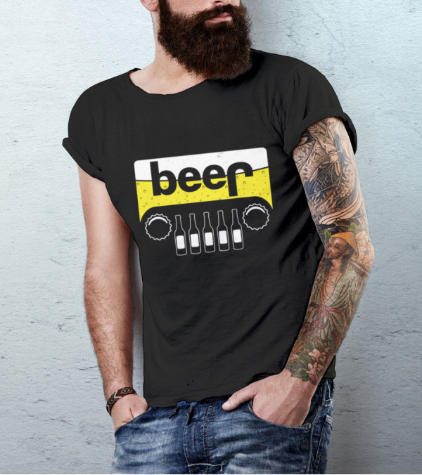 Beer Bottles Cap Offroad Adventure T-Shirt