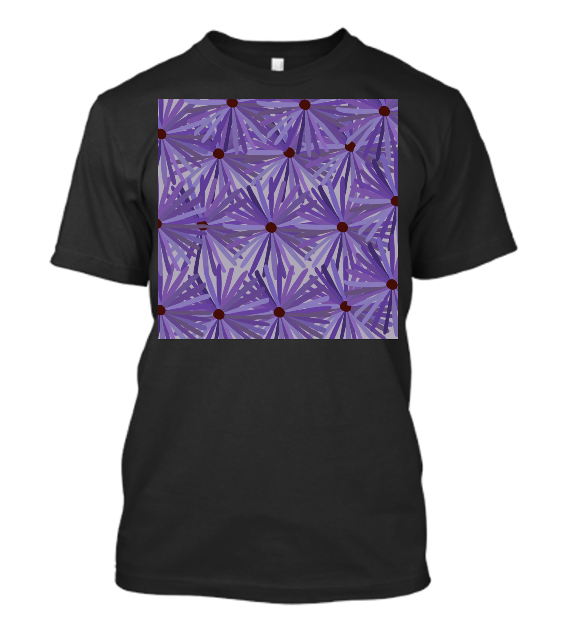 Latest Purple Floral T-Shirt