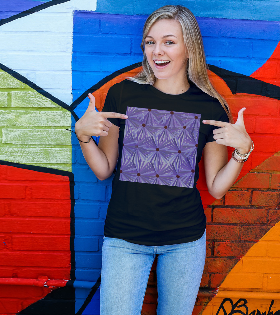 Latest Purple Floral T-Shirt