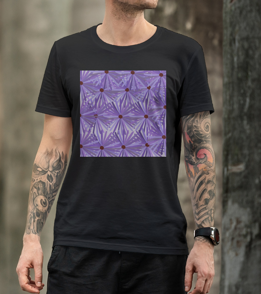 Latest Purple Floral T-Shirt