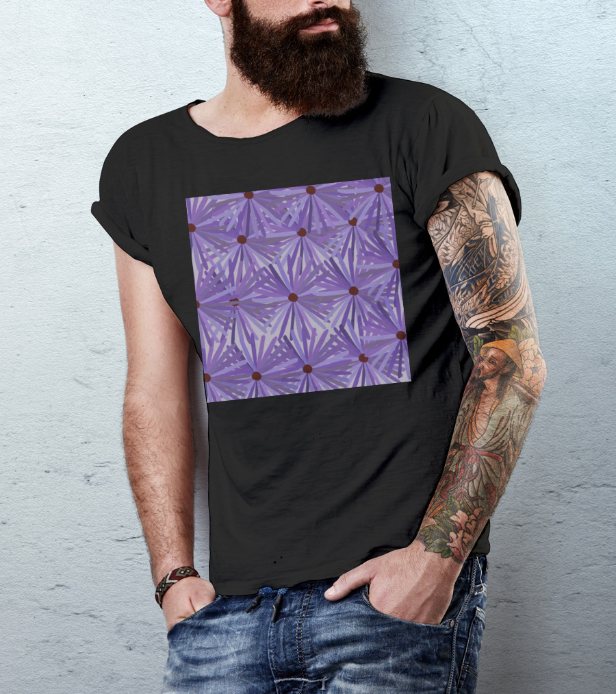 Latest Purple Floral T-Shirt
