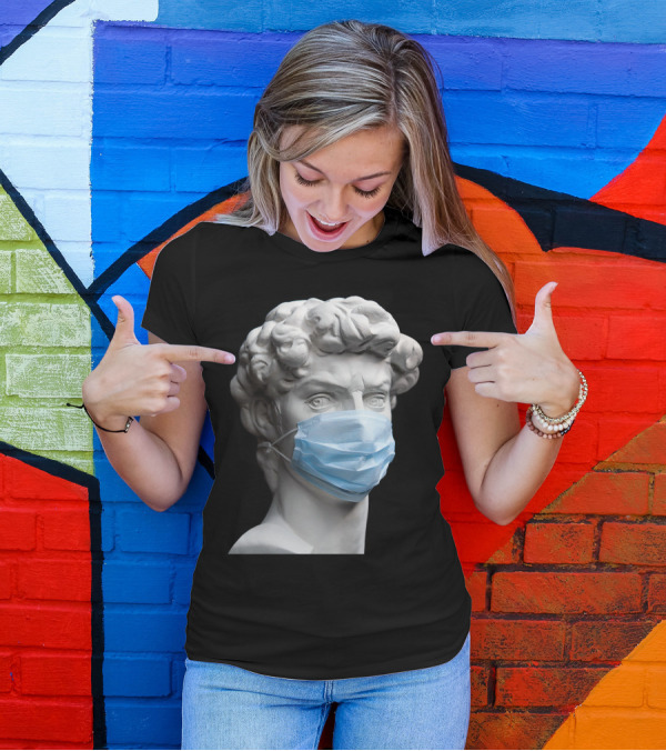 David Medical Mask Sculpture T-Shirt