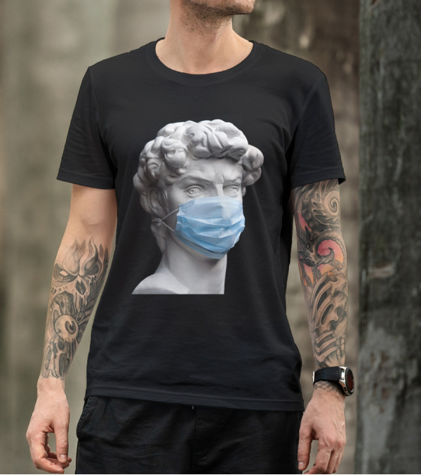 David Medical Mask Sculpture T-Shirt