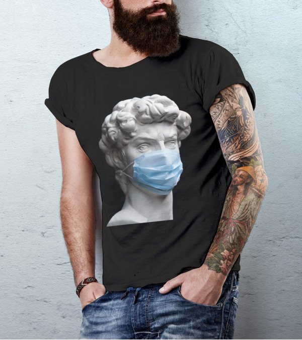 David Medical Mask Sculpture T-Shirt