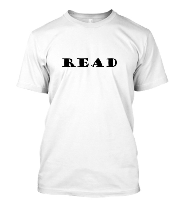 READ Black Minimalist Text T-Shirt
