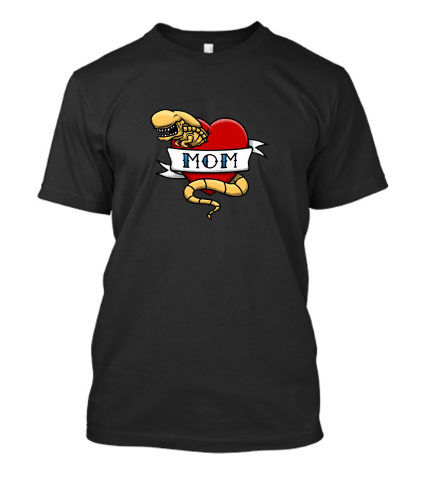 Alien Mom Tattoo Heart Creature T-Shirt