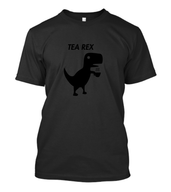 TEA REX Funny Dinosaur Holding Cup T-Shirt