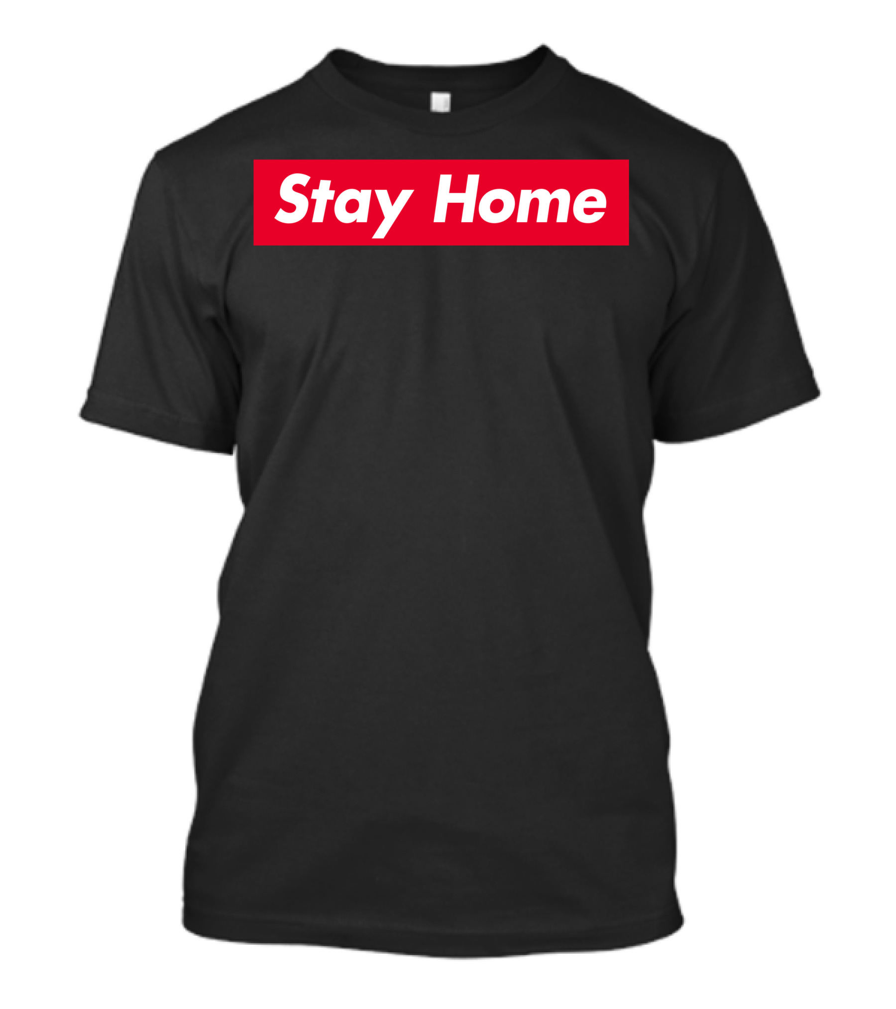 Stay Home Red Box T-Shirt