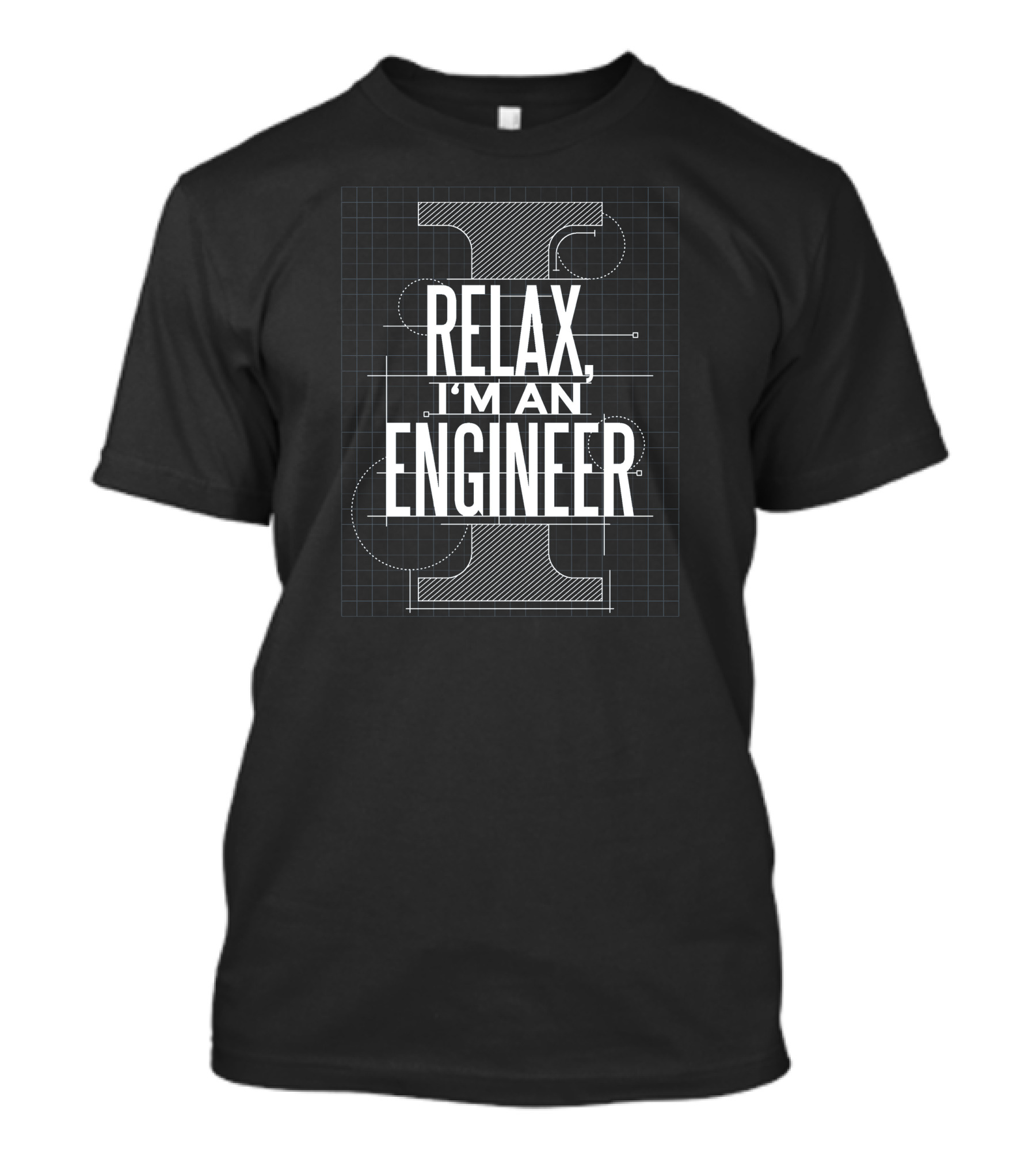 Relax I'm An Engineer Blueprint T-Shirt