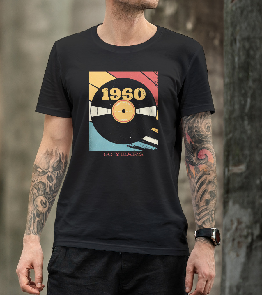 1960 Retro Vinyl Record 60 Years T-Shirt