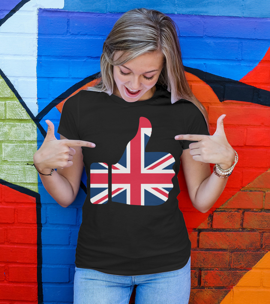 England Like Thumbs Up Union Jack T-Shirt